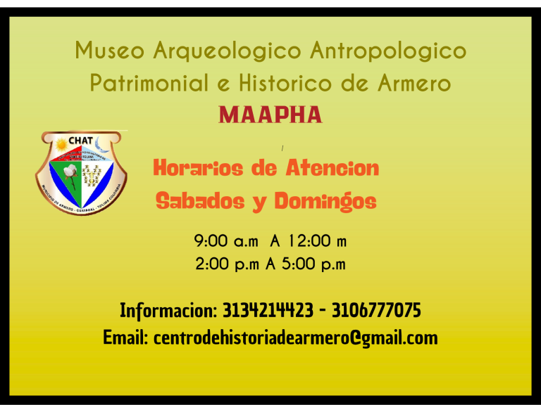 museo arqueologico antropologico patrimonial e historico de armero